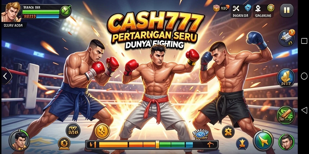 Tampilan gameplay CASH777 yang intens dan penuh aksi.