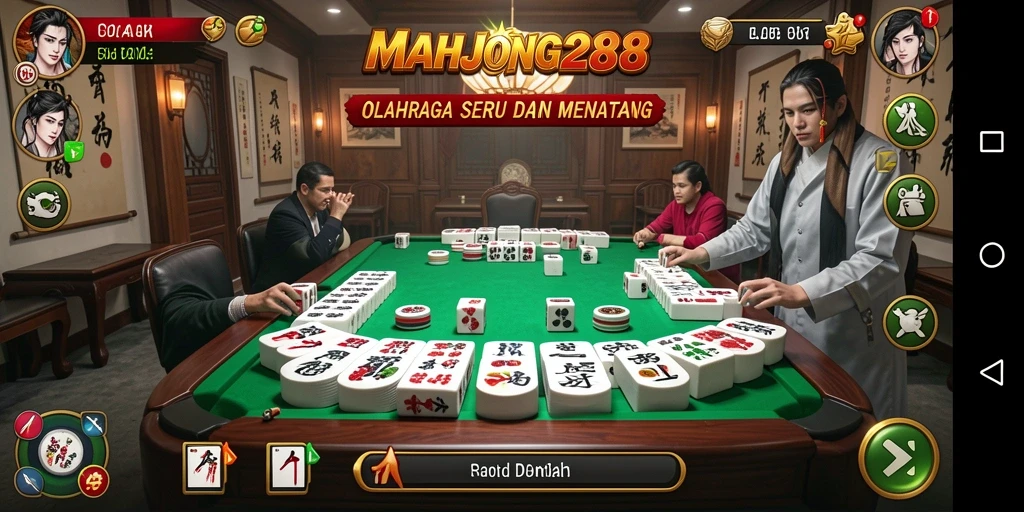 Tampilan menarik dari gameplay <strong>MAHJONG288</strong> saat berkompetisi.