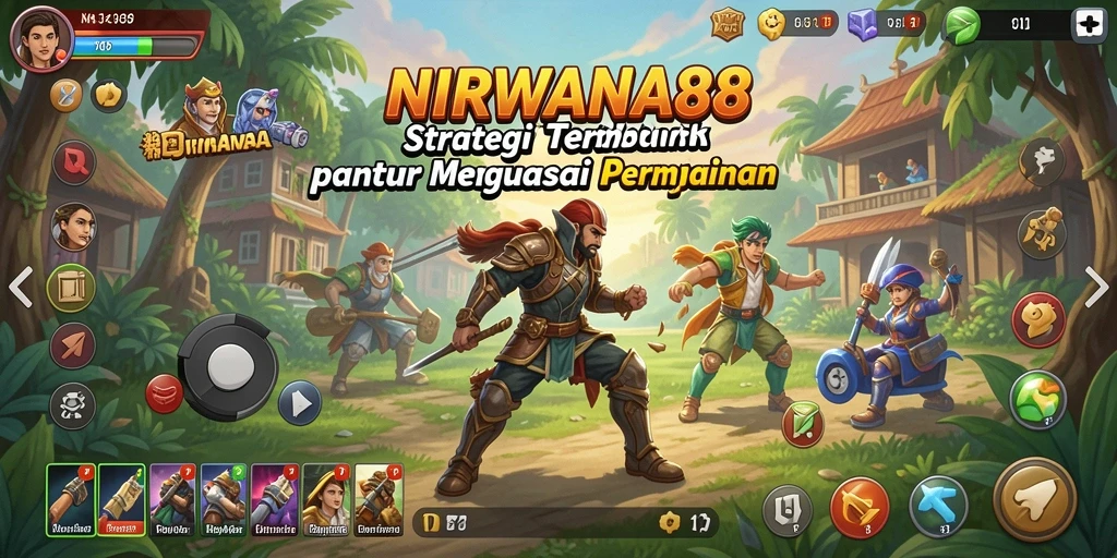Screenshot NIRWANA88 menampilkan aksi gameplay strategi yang dinamis.