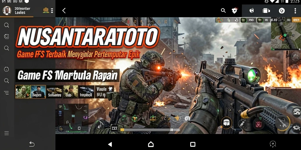 Screenshot gameplay <strong>NUSANTARATOTO</strong> menunjukkan aksi pertempuran yang intens dan mendebarkan.
