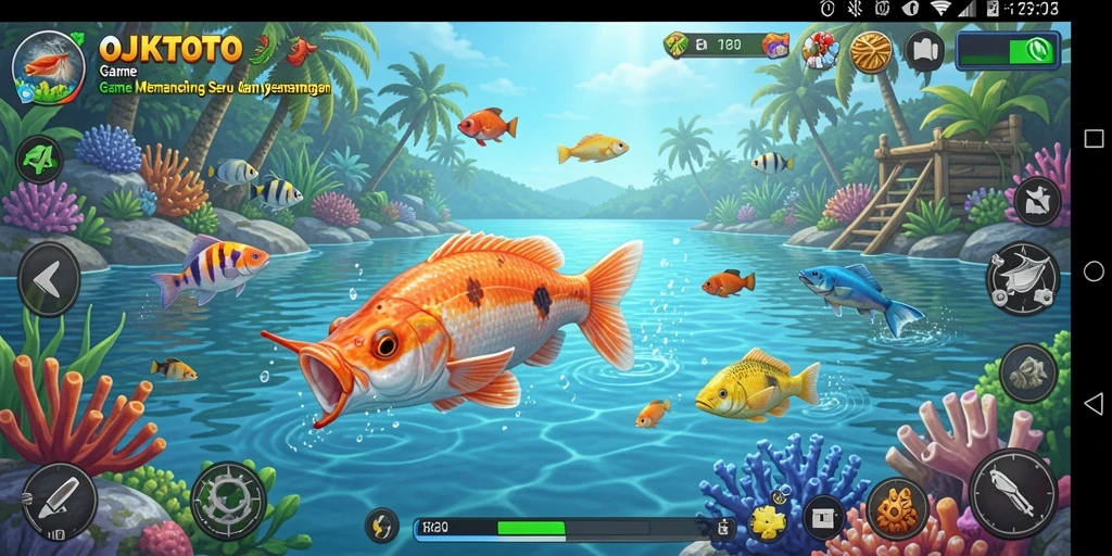 Tampilan gameplay memancing di OJKTOTO yang mengasyikkan.